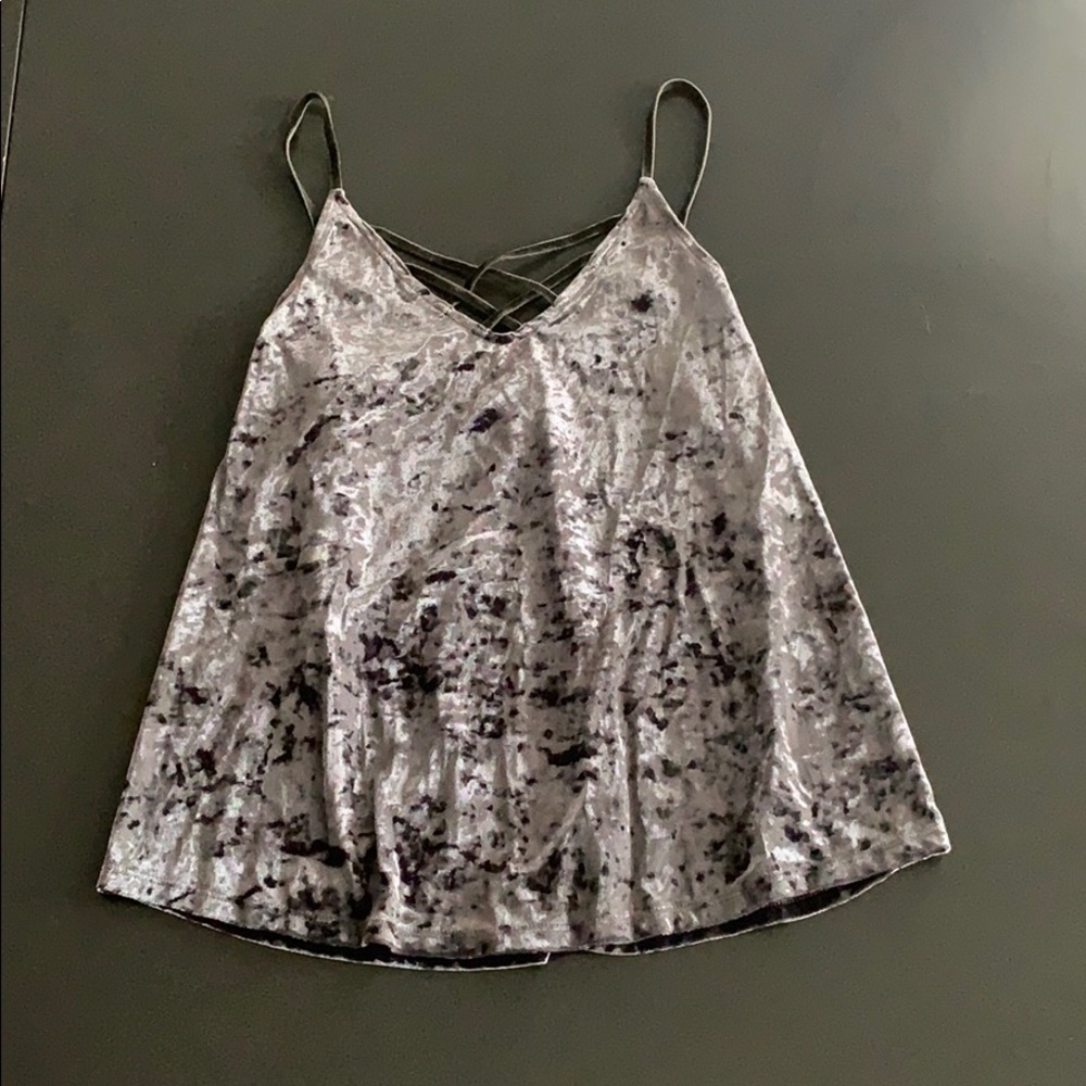 American Eagle Olive Velvet Tank 🦅